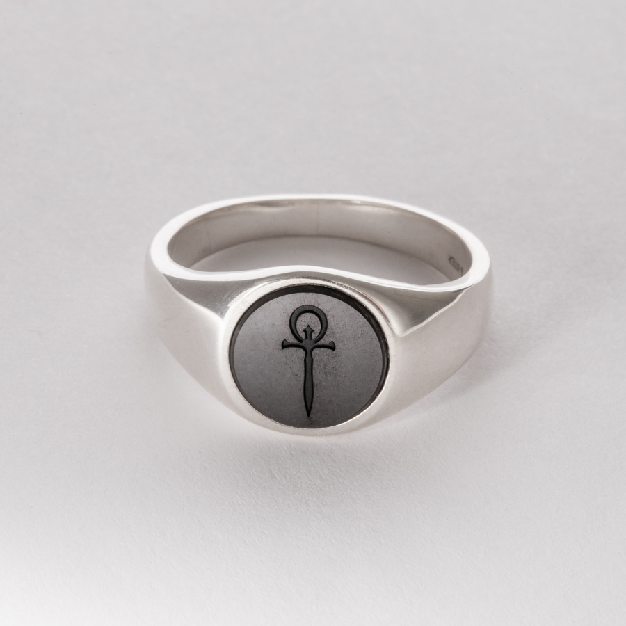 Vampire: The Masquerade Ankh - Elysium Eclipse Signet Ring Series - Smooth Edition