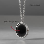 Create Your Own - Elysium Black Diamond Pendant - Rhodium Shrouded Collection - Precious Metals