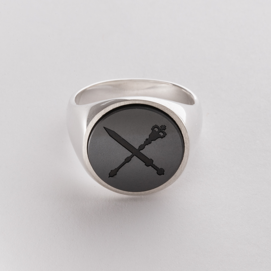 Ventrue Clan - Elysium Eclipse Signet Ring Series - Smooth Edition