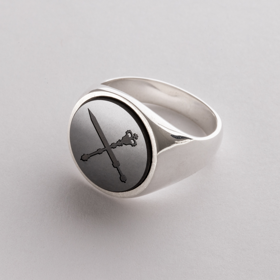 Ventrue Clan - Elysium Eclipse Signet Ring Series - Smooth Edition