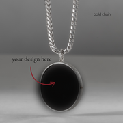 Create Your Own - Elysium Smooth Pendant - Rhodium Shrouded Collection - Precious Metals