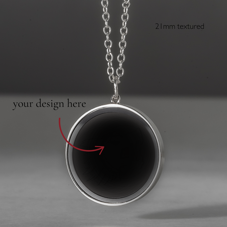 Create Your Own - Elysium Black Diamond Pendant - Rhodium Shrouded Collection - Precious Metals