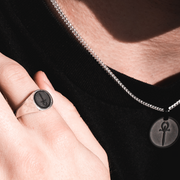 Create Your Own - Elysium Eclipse Signet Ring Series - 12mm Textured Edition