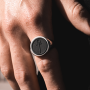 Create Your Own - Elysium Eclipse Signet Ring Series - 12mm Textured Edition