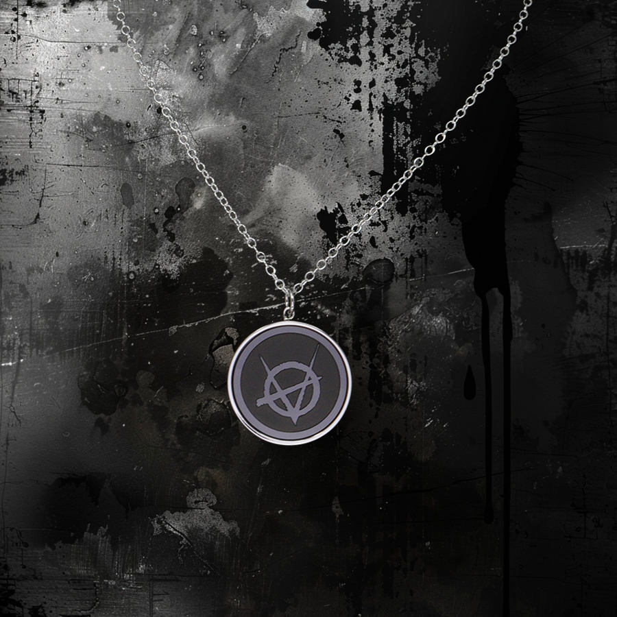 Brujah Clan - Elysium Radiant Pendant - Rhodium Shrouded Collection - Precious Metals