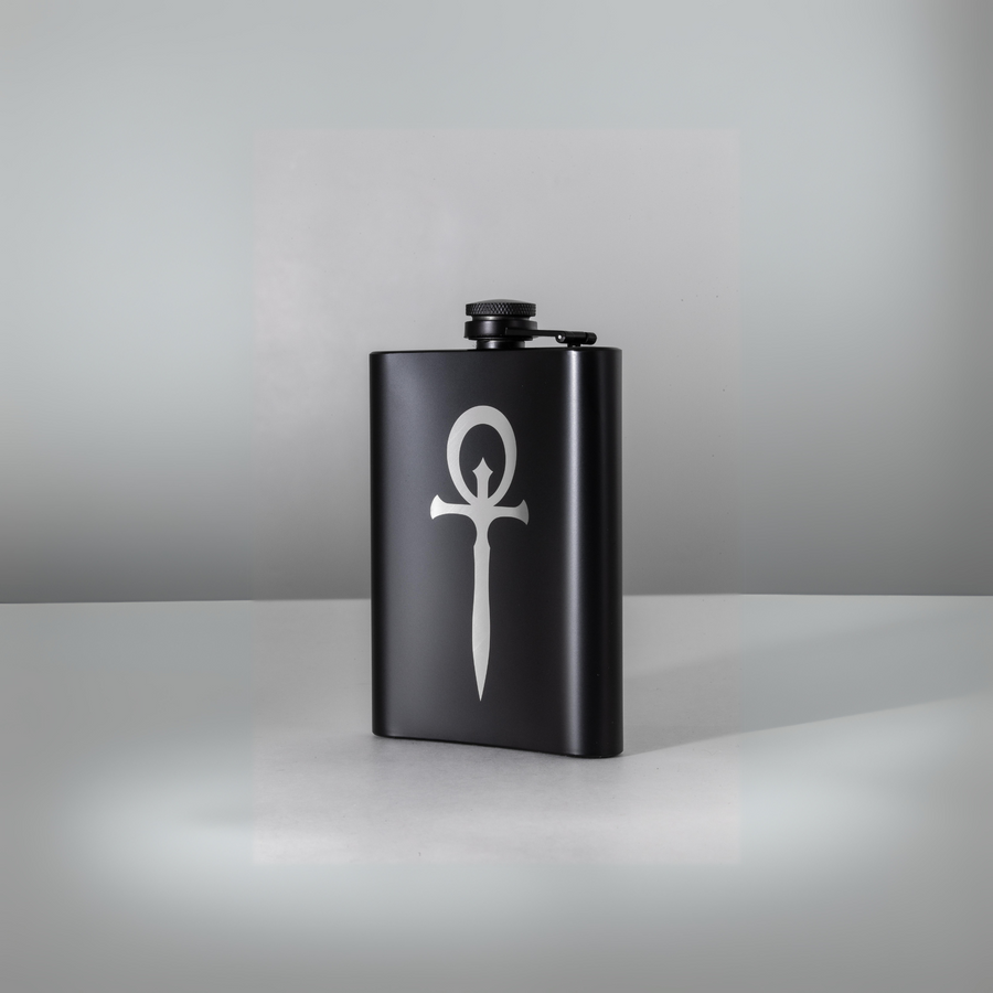 Vampire: The Masquerade Ankh - Elysium Matte Black Flask