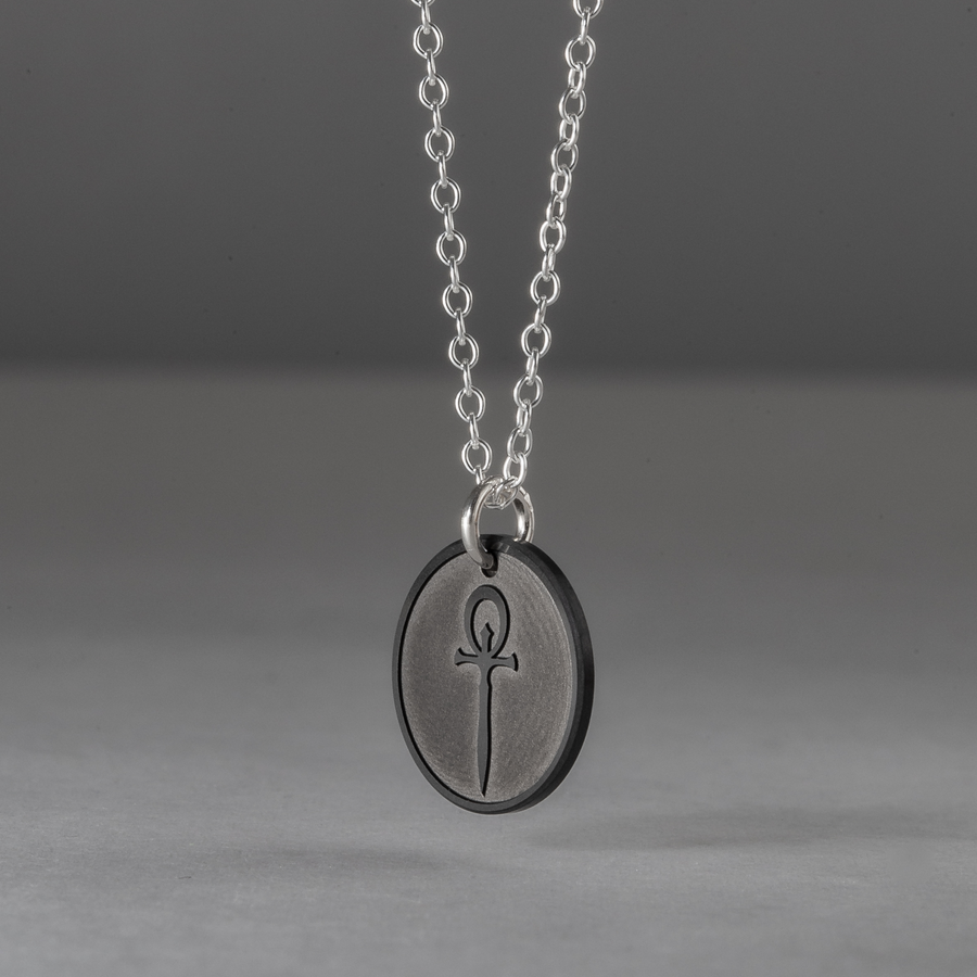 Vampire: The Masquerade Ankh - Elysium Textured Pendant - Freestanding Collection - Precious Metals