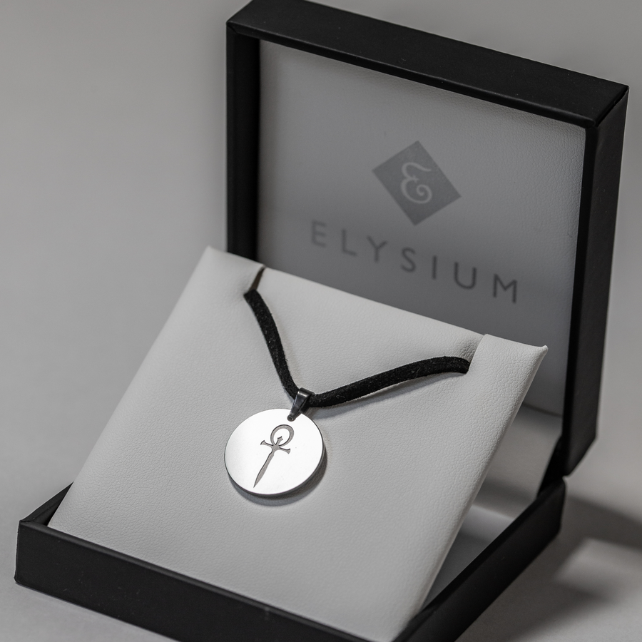 ■FANCY CLUB■ DUAL CHAMBERS NECKLACE T BLACK F25QB097 F25QB Vampire: The Masquerade Ankh - Elysium Smooth Pendant