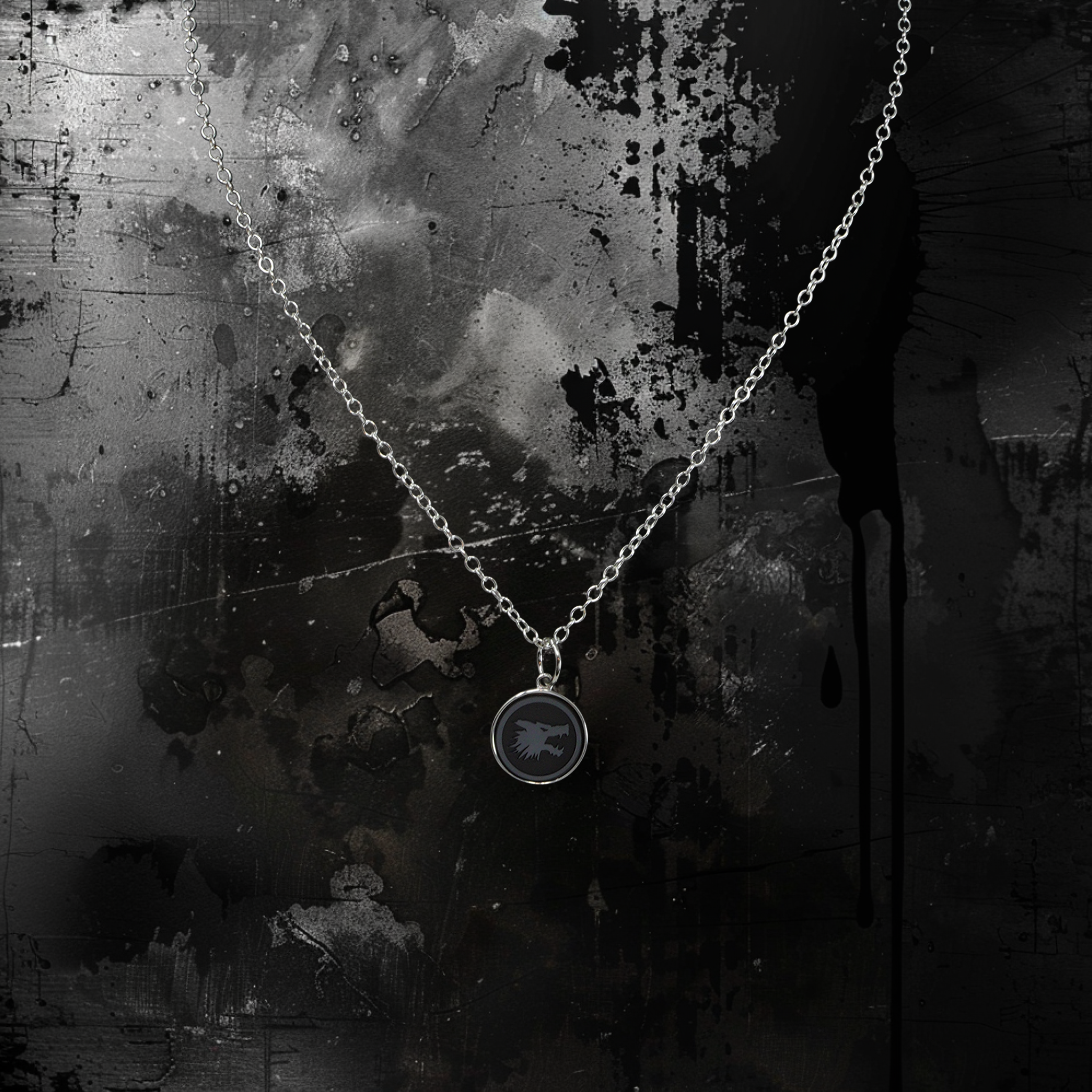 Gangrel Clan - Elysium Radiant Pendant - Rhodium Shrouded Collection - Precious Metals