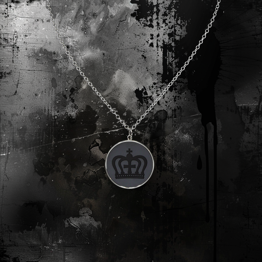 Lasombra Clan - Elysium Whisper Pendant - Rhodium Shrouded Collection - Precious Metals