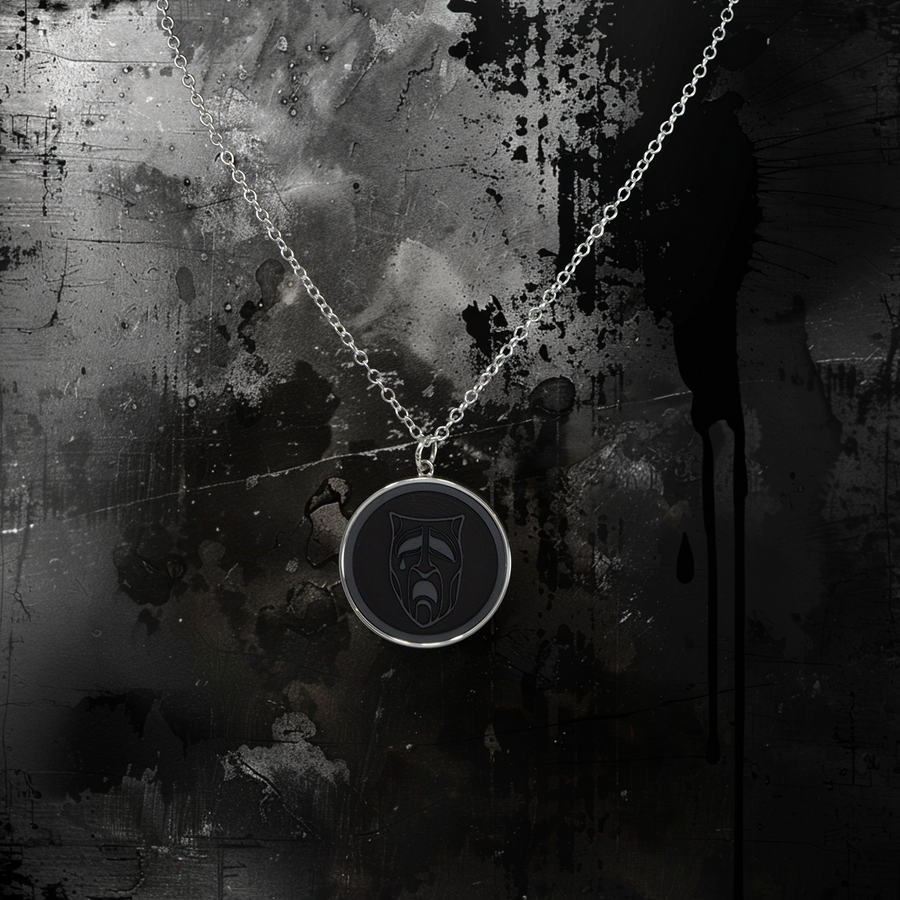 Nosferatu Clan - Elysium Textured Pendant - Rhodium Shrouded Collection - Precious Metals