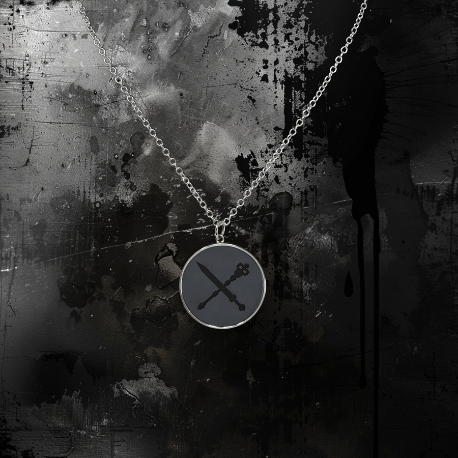 Ventrue Clan - Elysium Whisper Pendant - Rhodium Shrouded Collection - Precious Metals